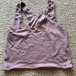 Lululemon cropped tank top.
